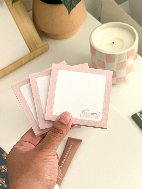 Blessed Sticky Notes: Christian Girl Gift, 3x3 Square Notepad