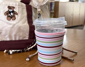Reusable coffee sleeve, iced coffee accessory, trendy sleeve cover for drink, ice drink sleeve cover, cute drink sleeve cozie,