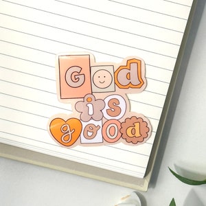 God is Good Sticker: Trendy Christian Vinyl Decal