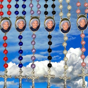 Picture Rosary| Custom Rosary| Personalized Rosary with picture| Memorial Gift| Personalized Keepsake