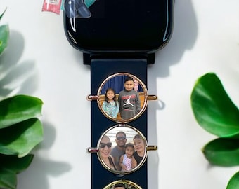 Circle Watch Charm with Picture/Photo | Apple Watch Photo Charm