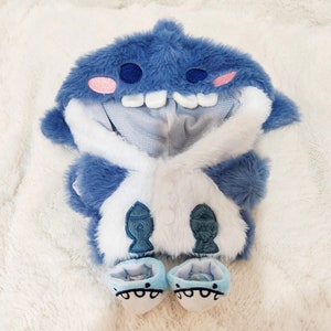 Handmade 20cm Plush Doll Shark Clothes Shark clothes+shoe