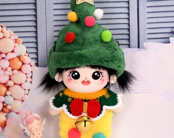 Handmade 20cm Plush Doll Christmas Decoration Clothes