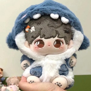 Handmade 20cm Plush Doll Shark Clothes image 3