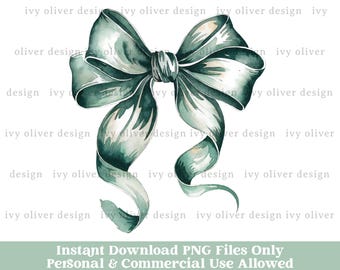 Green Coquette Bow St Patricks Day PNG - Retro Sublimation (Digital Download)