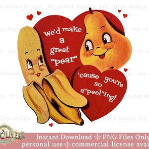 Saint-Valentin PNG rétro sublimation PNG banane drôle Saint-Valentin Png vintage Saint-Valentin chemise PNG Saint-Valentin Clipart imprimable rétro Saint-Valentin