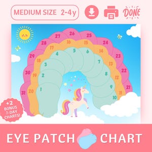 Kids Eye Patch Reward Chart: Amblyopia, Strabismus (Digital Download)