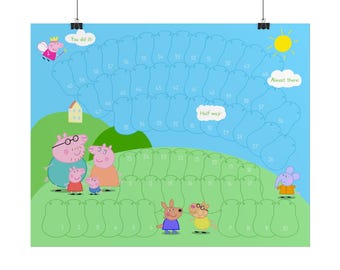 Eye Patch Reward Poster 60-Day Physical Chart for Lazy Eye Treatment - Junior Size