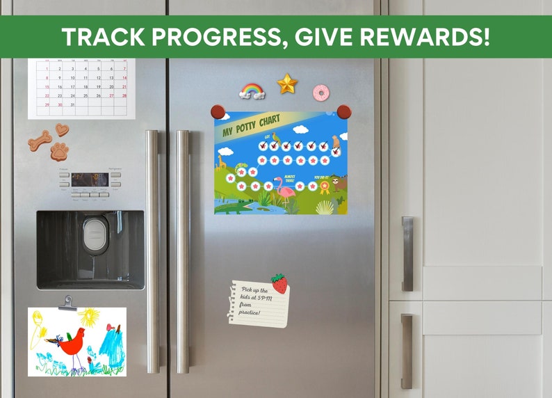 Potty Training Chart Printable Zoo Animals Sticker Chart for Etsy