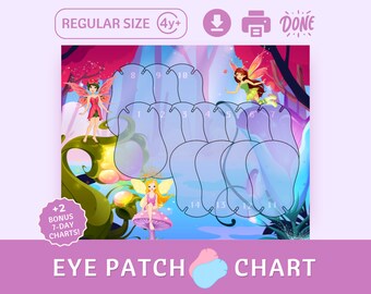 Eye Patch Reward Chart: Amblyopia Strabismus Occlusion Therapy (Digital Download)