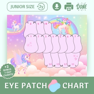 Augenklappe Belohnungstafel Augenklappe Schaubild Amblyopie Augenklappe Poster Kinder Augenklappe Lazy Eye Patches Schielen Okklusion Therapie Optometrie