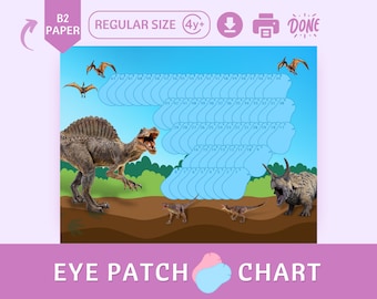 Kids' Eye Patch Reward Chart: Amblyopia, Strabismus Treatment (Printable)