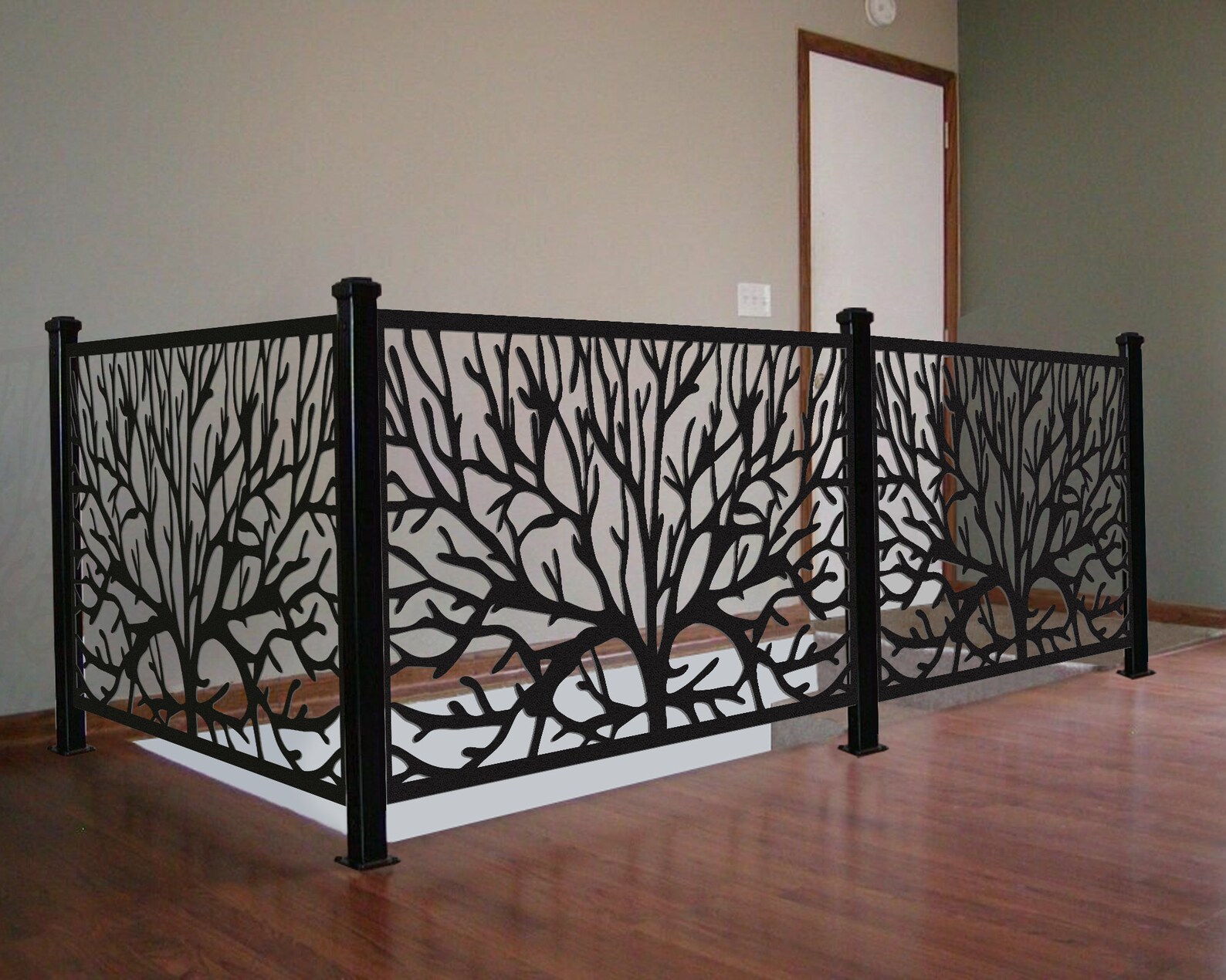 Metal Railing Panel Laser Cut Deck Panel Staircase Etsy UK