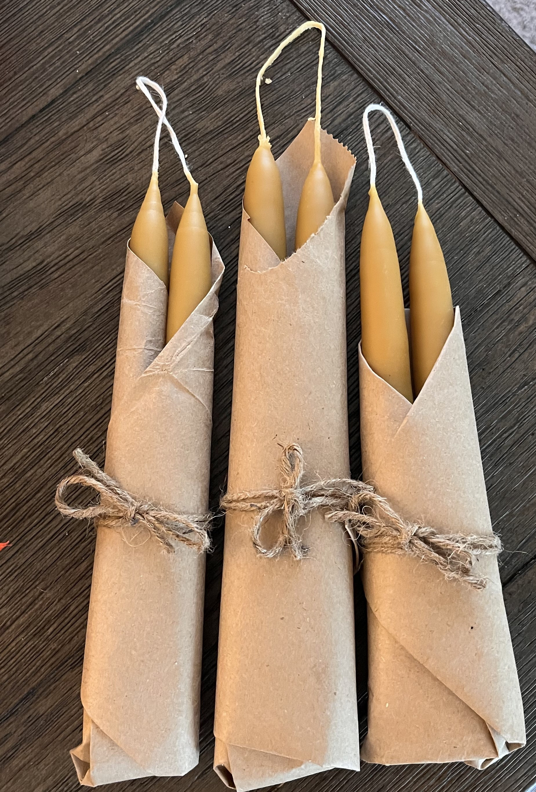 Mega Candles - 12 Pcs Unscented Chime Taper Candle, Hand Poured Wax Candles 12 Inch X 7/8 Inch, Casting Chimes, Rituals
