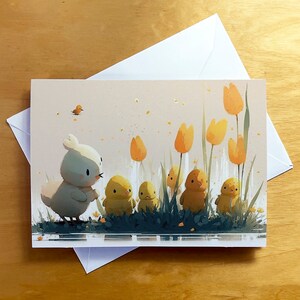 Tarjetas de felicitación de notas en blanco con sobres, lindo hermoso diseño único, temporada 2023 para todas las ocasiones, tarjetas de Pascua de primavera surtidas, para niños
