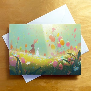 Tarjetas de felicitación de notas en blanco con sobres, lindo hermoso diseño único, temporada 2023 para todas las ocasiones, tarjetas de Pascua de primavera surtidas, para niños