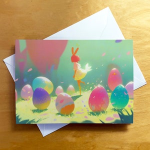 Tarjetas de felicitación de notas en blanco con sobres, lindo hermoso diseño único, temporada 2023 para todas las ocasiones, tarjetas de Pascua de primavera surtidas, para niños