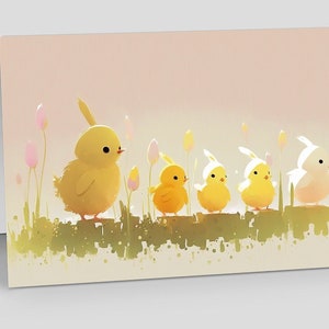 Tarjetas de felicitación de notas en blanco con sobres, lindo hermoso diseño único, temporada 2023 para todas las ocasiones, tarjetas de Pascua de primavera surtidas, para niños