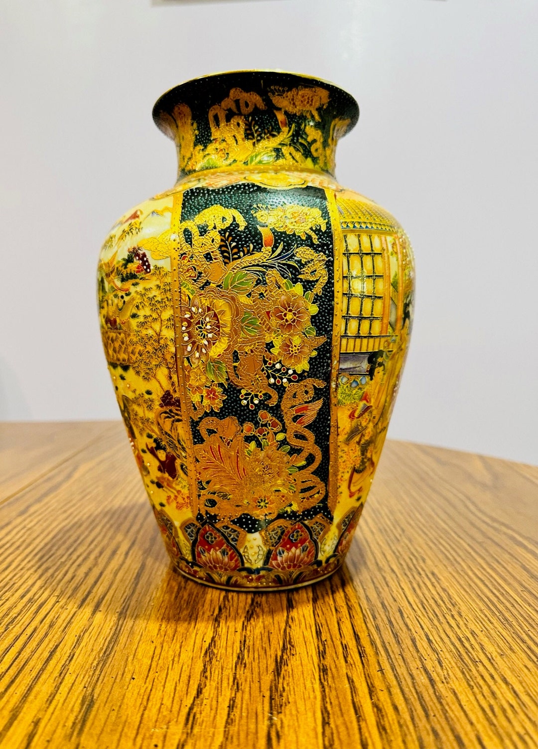 10.5 Vintage Royal Satsuma Vase - Etsy