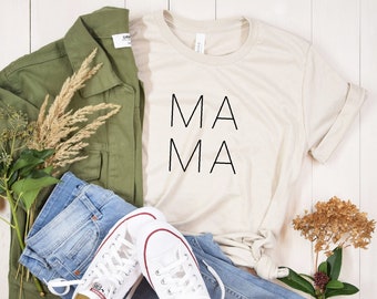 MAMA T-Shirt for Women, Short Sleeve T-Shirt, Mother's Day Tee
