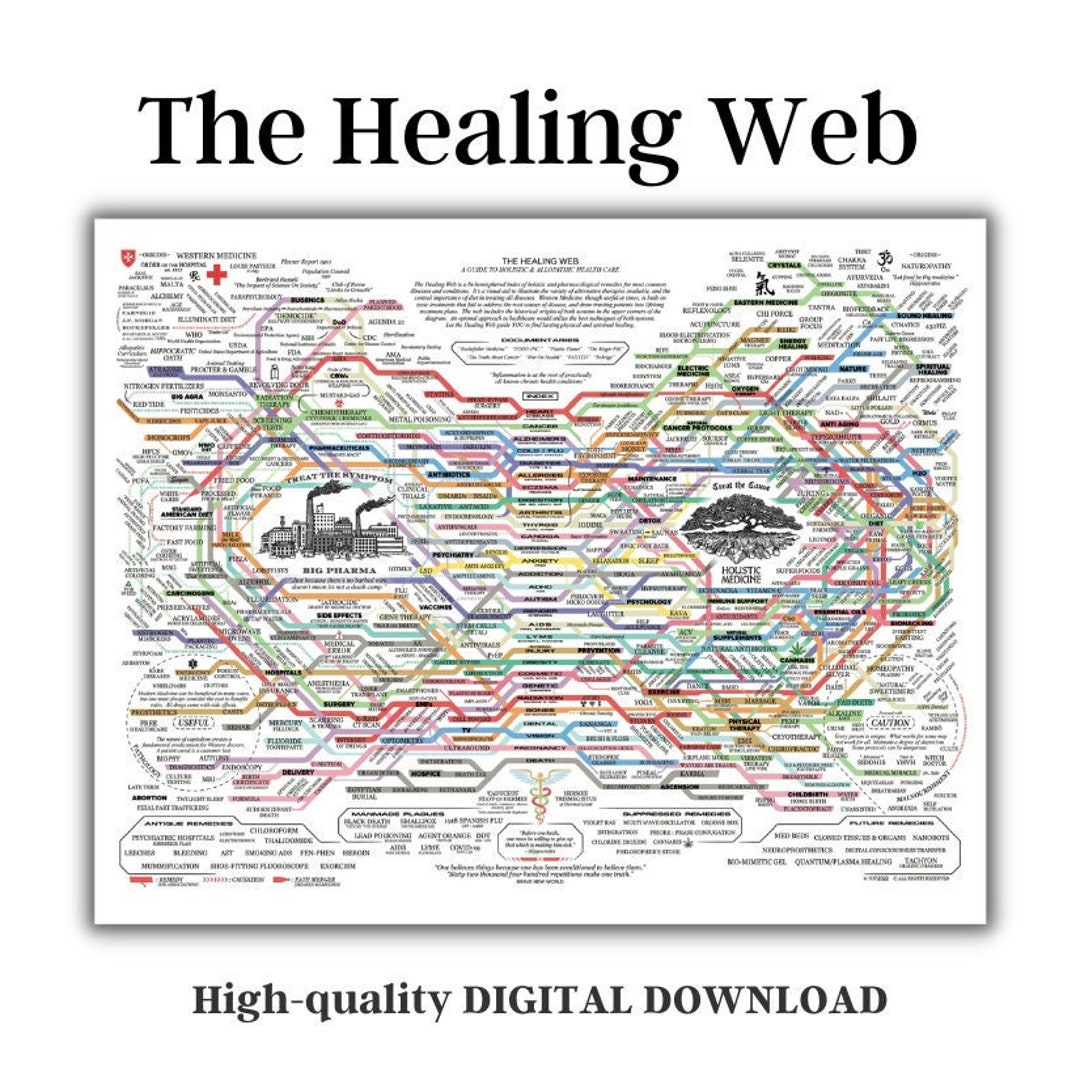 Healing Web the Healing Web Poster Holistic Healing Functional Health Healing Web the Healing Web Poster Holistic Healing Functional Health