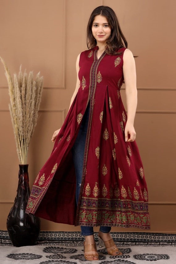 Beautiful jacket-kurti. | Long anarkali gown, Stylish party dresses,  Pakistani dresses online