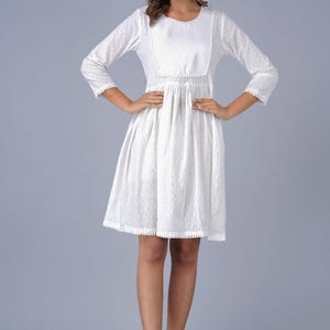 Vintage Cotton Shirt Dress | Handblock Print Midi Dress | Romantic Tiered A-line Dress | Boho Casual Dress | party outfit