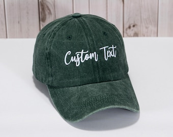 Custom Embroidered Hat, Camp Bachelorette Hat,Bachelor Trip Hat,Personalized Dad Cap,Your Own Text Monogram,Unisex Hats,Vintage Baseball Cap