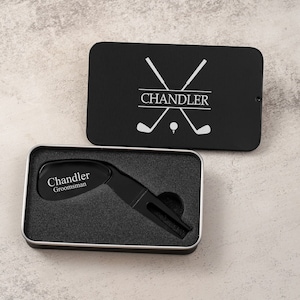 Personalized Groomsmen Golf Divot Tool | Custom Engraved Divot Tool | Golf Wedding Theme | Golfer Sport Gift | Best Man Groomsman Proposal