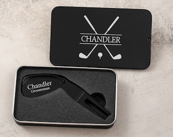 Personalized Groomsmen Golf Divot Tool | Custom Engraved Divot Tool | Golf Wedding Theme | Golfer Sport Gift | Best Man Groomsman Proposal