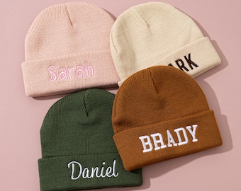 Embroidered Name Newborn Hat, Personalized Beanie Hat, Baby Name Hat, Unisex Toddler Hat, Newborn Hat, Baby Shower Gift, Kids Christmas Gift