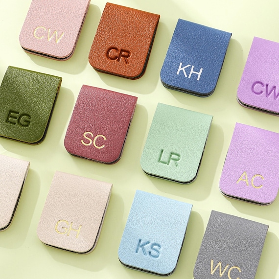 Custom Initials Magnetic Bookmark, Teacher Appreciation Gift, Handmade Reader Gift, Page Marker, Small Bookmark, BookClub Gift, Gift for Her