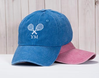 Custom Tennis Baseball Hat Cap,Embroidered Tennis Team Caps,Tennis Club Gift,Gift for Athletic Lovers,Unisex Baseball Hat,Personalized Gift