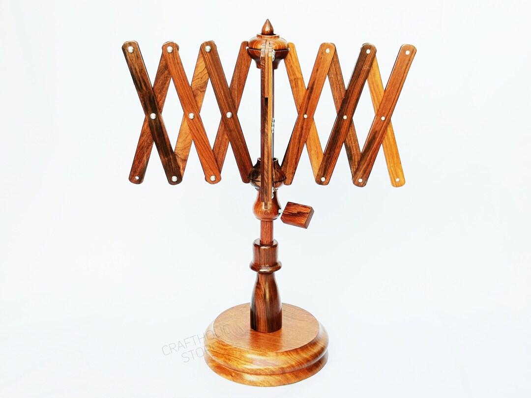 Personalized Wooden Swift Yarn Winder Umbrella Style, Handmade Table ...