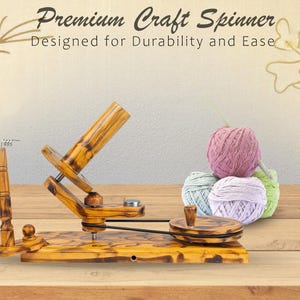 Personalized Antique Yarn Winder For Crocheting & Knitting, Wooden Hand Operated Large Yarn Ball Winder, Gift For Mother and Grandmother