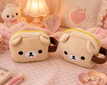 Pluszowa piórnik Kawaii Rilakkuma, organizer na kosmetyki i kosmetyczka