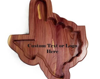 Custom Guns Up Wooden Tray – Texas Tech Graduation Gift