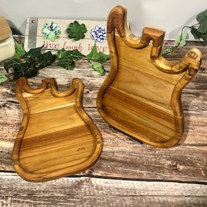 Handcrafted Guitar Tray - Rustic Organizer - Gift for Guitarists - Pick Holder - Music Lover Decor - Christmas Gift for Musicians