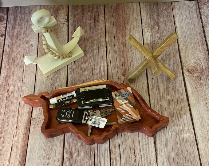 Arkansas Razorback Tray Cedar Catch All Tray Multi Purpose Tray Hogs