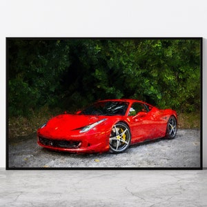 Scuderia Ferrari 458 Italia Limited Edition Print 1 of 458 Worldwide | Poster | Wall Art
