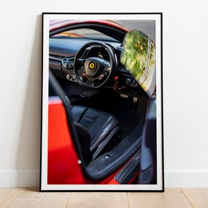 Scuderia Ferrari 458 Italia Interior Poster | Wall Art Print
