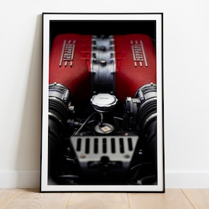 Scuderia Ferrari 458 Italia Engine Poster | Wall Art Print