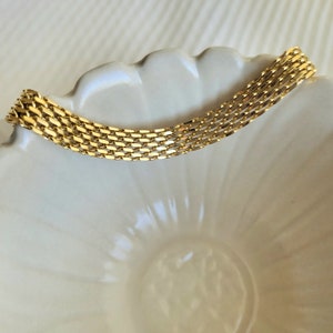 Gold Plated Stainless Steel Chain Bracelet: Thick Link Design