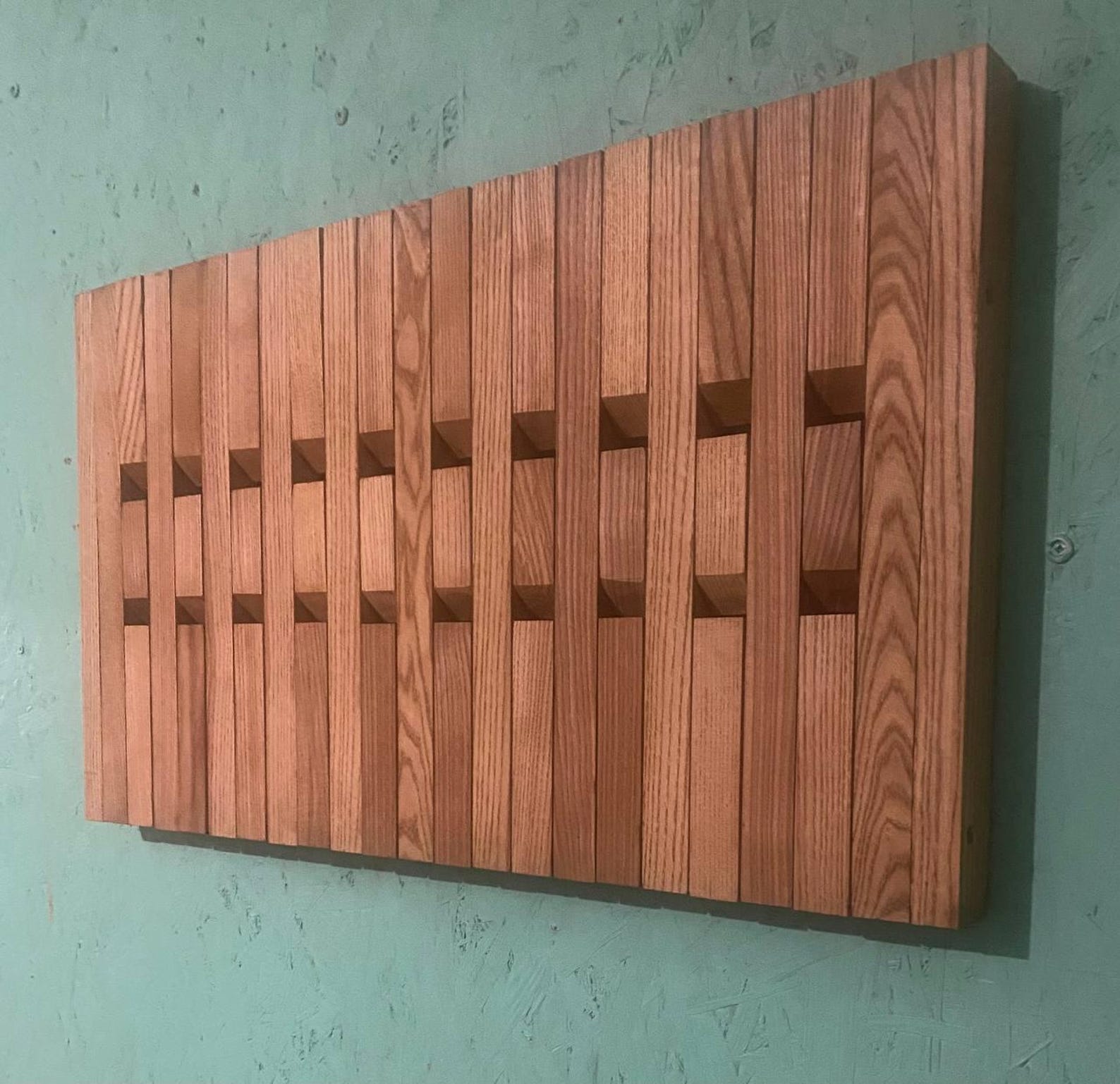 Wall Mount Organizer Piano.natural Wood.double Layer Coat Racks for ...