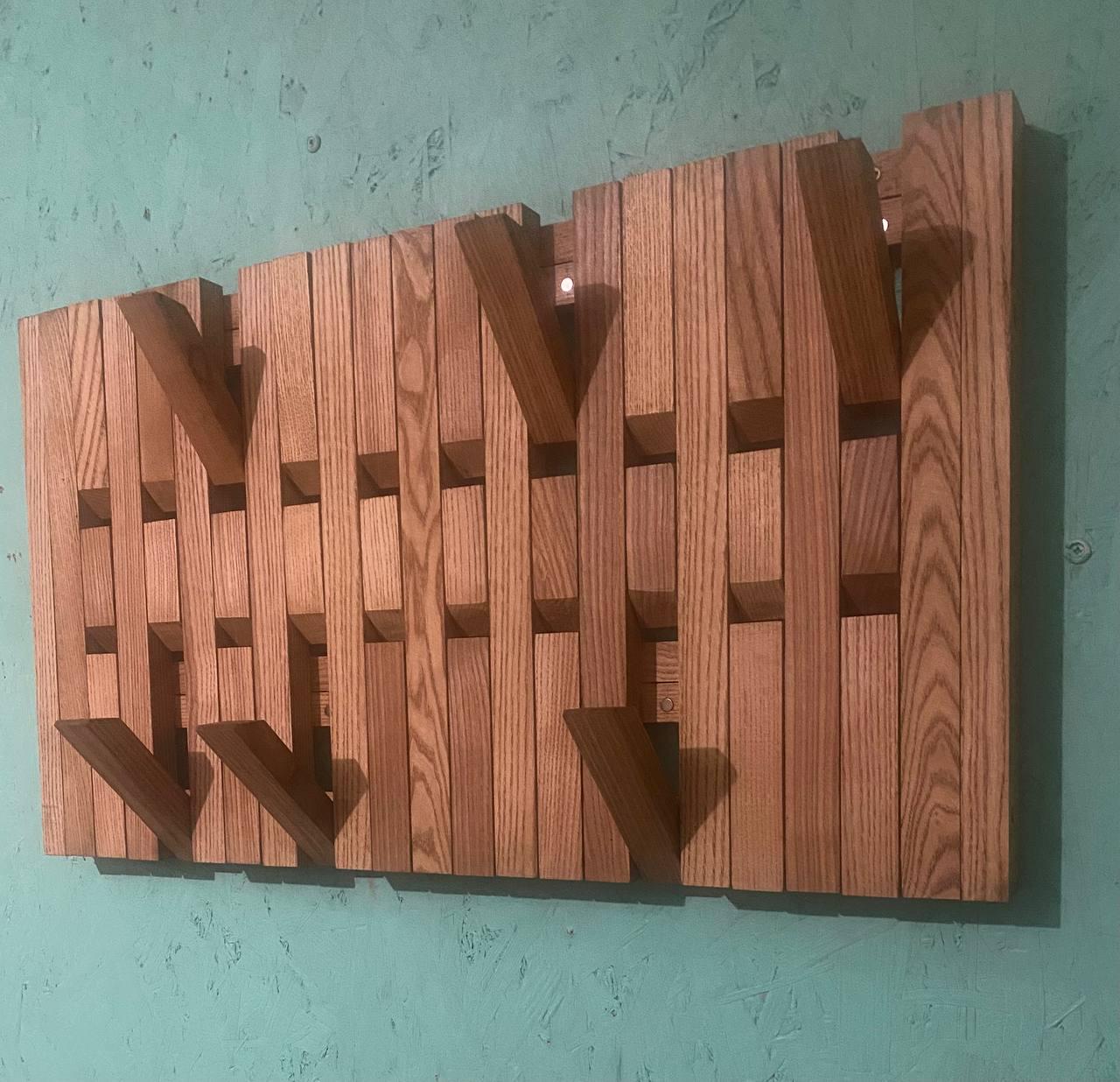 Wall Mount Organizer Piano.natural Wood.double Layer Coat Racks for ...