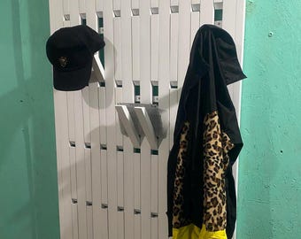 Organizador de pared. Blanco.Perchero, perchero, gancho de pared, ganchos para piano, regalo de inauguración de la casa, llavero, colgador de piano, decoración de entrada.