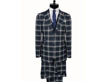 Pure Wool Chaked Suit