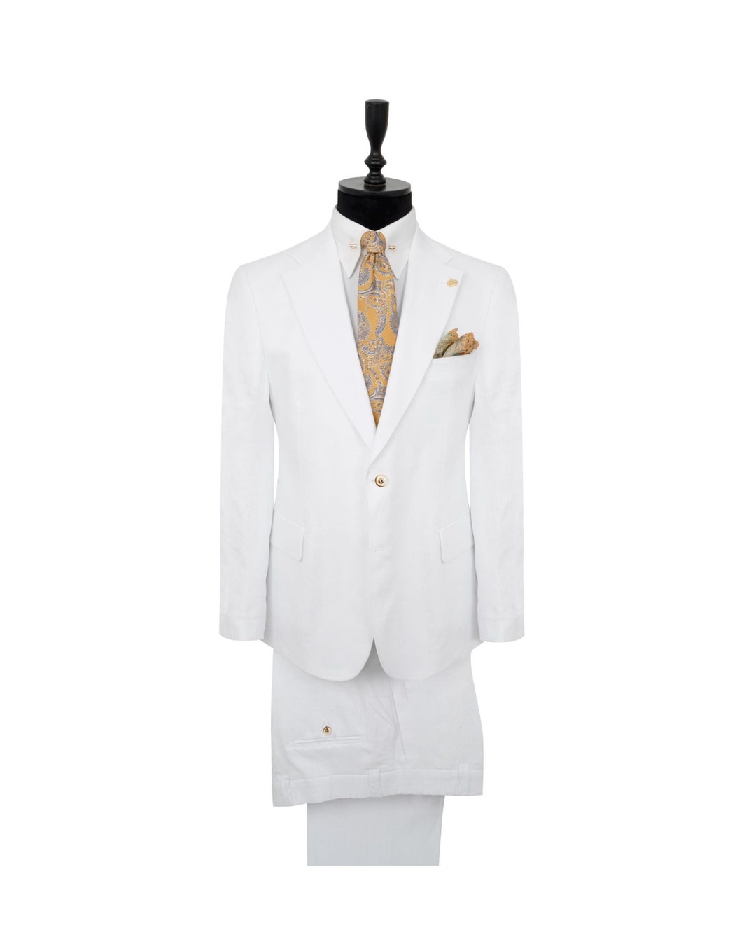 White Cotton Lenggies Suit main image 1