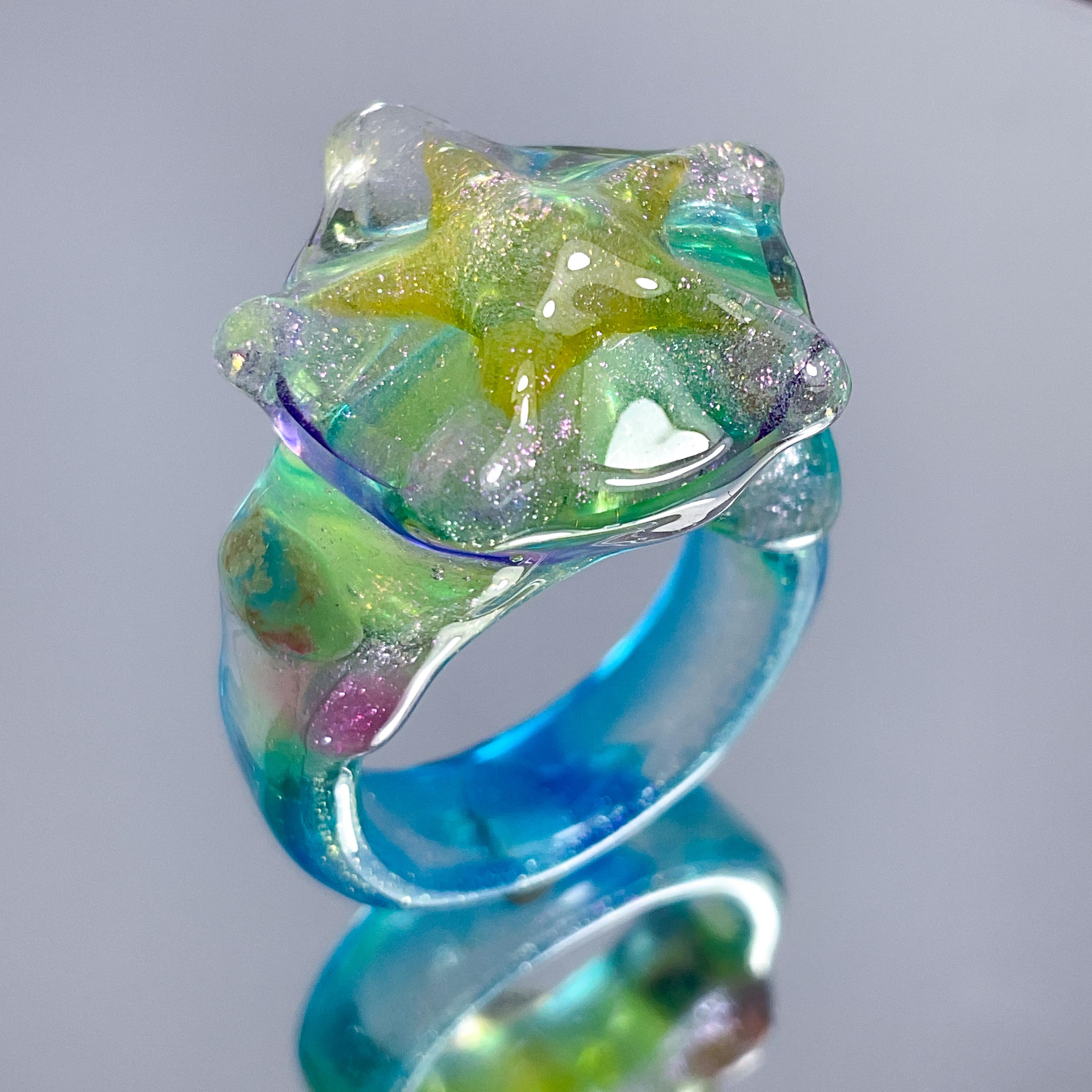 Fancy Ring Size 8 I Aurora Shave Ice - Etsy