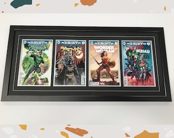 Changeable Four Comic Display Frame. Safe Secure Way To Display Comics (Books Not Included)